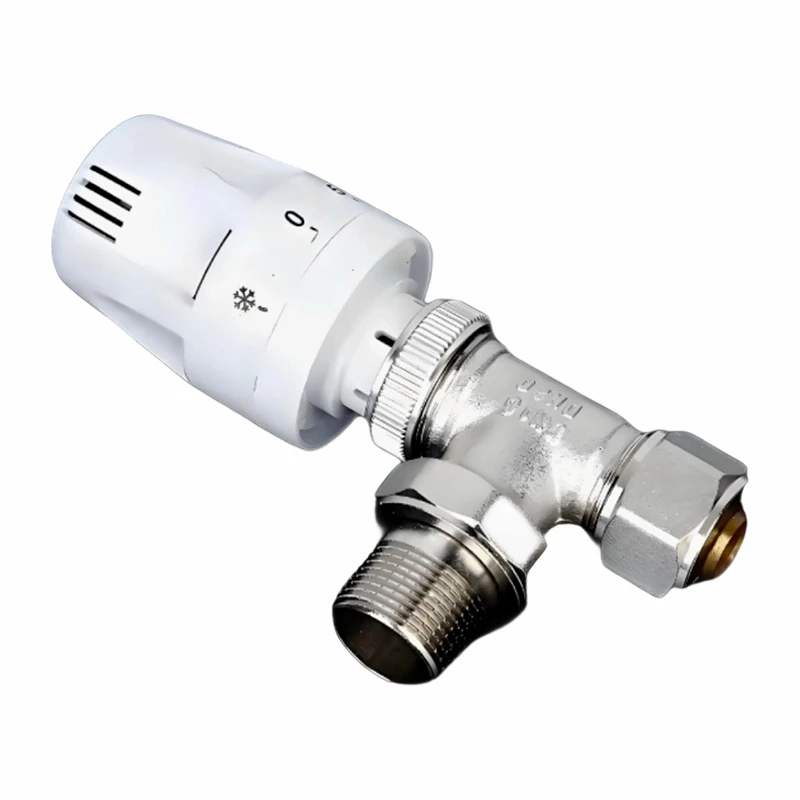 MF Phau Ntawv Lub Taub Hau Txhuas -Plastic Pipe Radiator Valve
